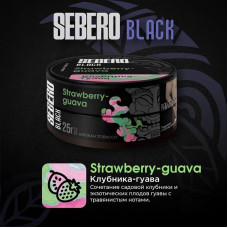 Табак Sebero Black 25г - Strawberry Guava (Клубника Гуава)