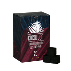 Уголь для кальяна кокосовый — Cocoloco 72 шт 25мм