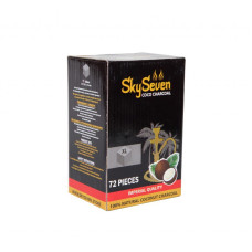 Уголь для кальяна кокосовый - Skyseven 72 кубика 25мм