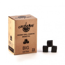 Уголь для кальяна кокосовый - Cocolemon 72шт 25мм