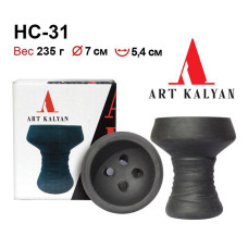 Чаша Арт Кальян -  HC-31 Глиняная Турка Черная