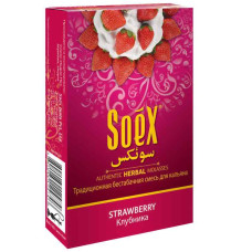 Бестабачная смесь Soex 50г - Strawberry (Клубника)
