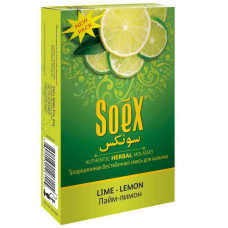 КупитьБестабачная смесь Soex 50г - Lime Lemon (Лайм Лимон)