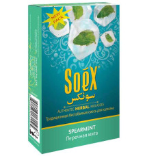 Бестабачная смесь Soex 50г - Spearmint (Перечная мята)