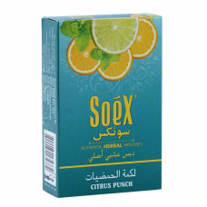 КупитьБестабачная смесь Soex 50г - Citrus Punch (Цитрусовый Пунш)