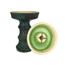 КупитьЧаша NJN Hookah - Lotus Matt Темно зеленая с пятнами матовая