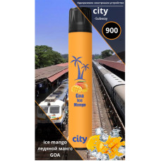 Электронная сигарета CITY 1000Т Subway - Гоа (Ледяной манго)