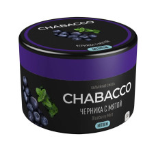 КупитьСмесь Chabacco MEDIUM 50г - Blueberry Mint (Черника с мятой)