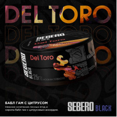 Табак Sebero Black 25г - Del Toro (Бабл гам Цитрус)