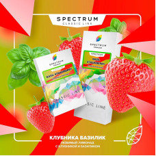 Табак Spectrum Classic line 100г - Basil Strawberry (Клубника Базилик)
