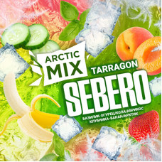 Табак Sebero Arctic Mix 60г - Tarragon (Базилик Огурец Кола Абрикос Клубника Банан Лед)