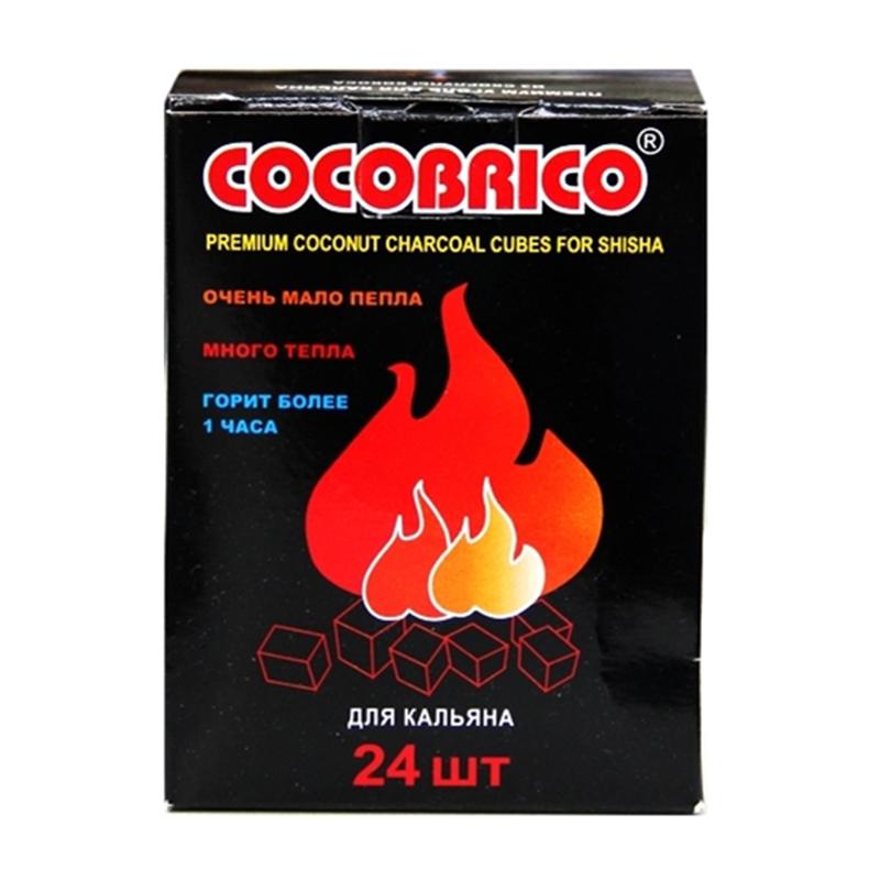 Уголь для кальяна кокосовый - Cocobrico 24 шт 22мм