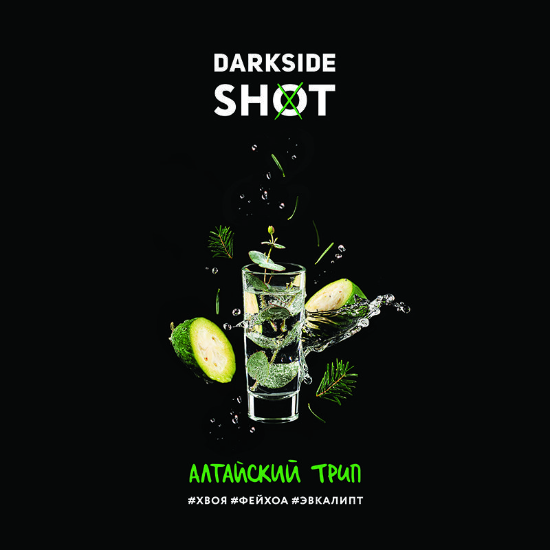 Табак Darkside Shot 120г - Алтайский трип (Хвоя фейхоа эвкалипт)